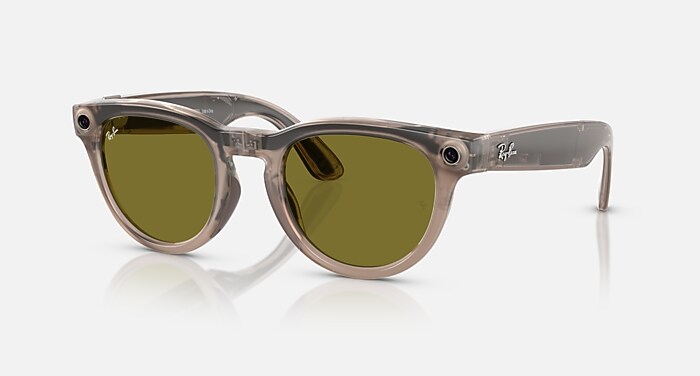 RAY-BAN META LOW BRIDGE FIT HEADLINER Sunglasses in Warm Stone