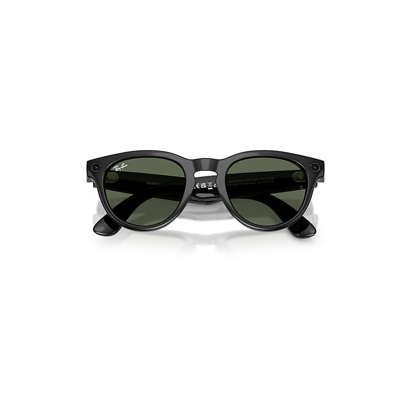 Ray Ban Meta Ai Glasses Black Frame Green Lenses In Black