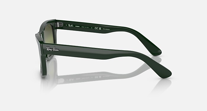 Ray-Ban Sunglasses Man Burbank - Green Frame Green Lenses Polarized 55-20