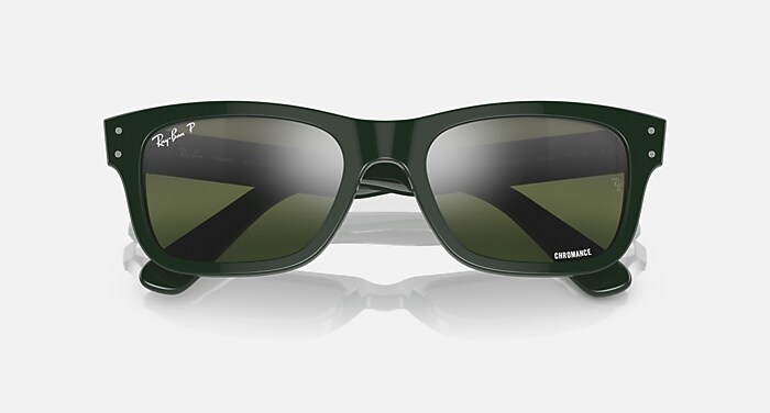 Ray-Ban Sunglasses Man Burbank - Green Frame Green Lenses Polarized 55-20
