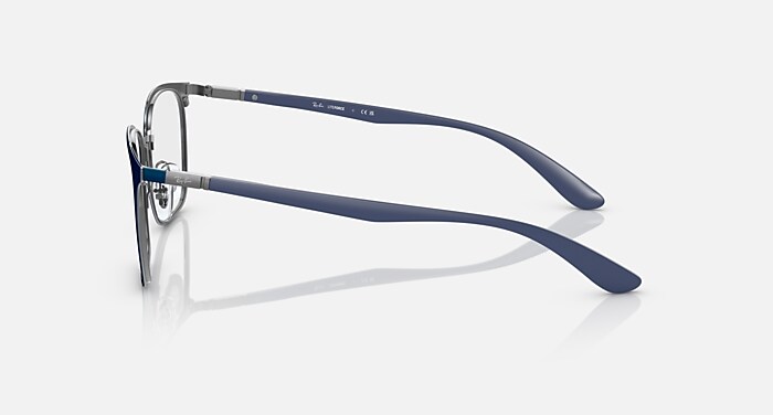 定番のお歳暮 Blue with Eyeglasses OPTICS RB6486 On Frame Gunmetal ロッド