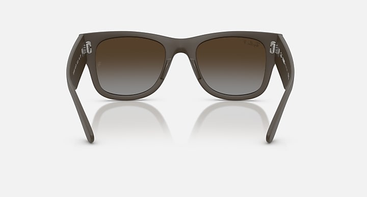 Ray-Ban Sunglasses Unisex Mega Wayfarer Liteforce - Sand Brown Frame Brown Lenses 52-21 Polarized