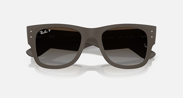 Ray-Ban Sunglasses Unisex Mega Wayfarer Liteforce - Sand Brown Frame Brown Lenses 50-21 Polarized