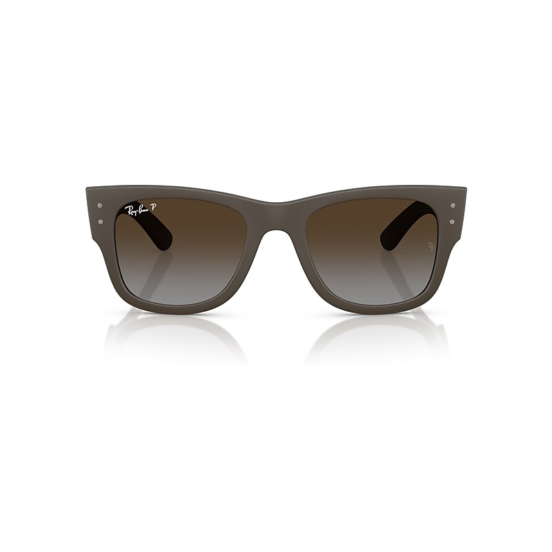 Ray Ban Mega Wayfarer Liteforce Sunglasses Sand Brown Frame Brown Lenses Polarized 52-21 In Sand Brown