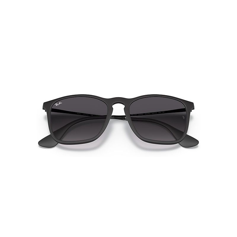 Ray-Ban Chris Sunglasses Black Frame Grey Lenses 54-18