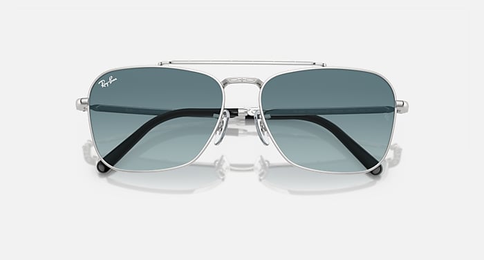 NEW CARAVAN Sunglasses in Silver and Blue/Grey RB3636 Ray-Ban® CA