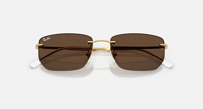 Ray-Ban Sunglasses Unisex Rb3768 - Arista Gold Frame Brown Lenses 56-17