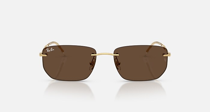 Ray-Ban Sunglasses Unisex Rb3768 - Arista Gold Frame Brown Lenses 56-17