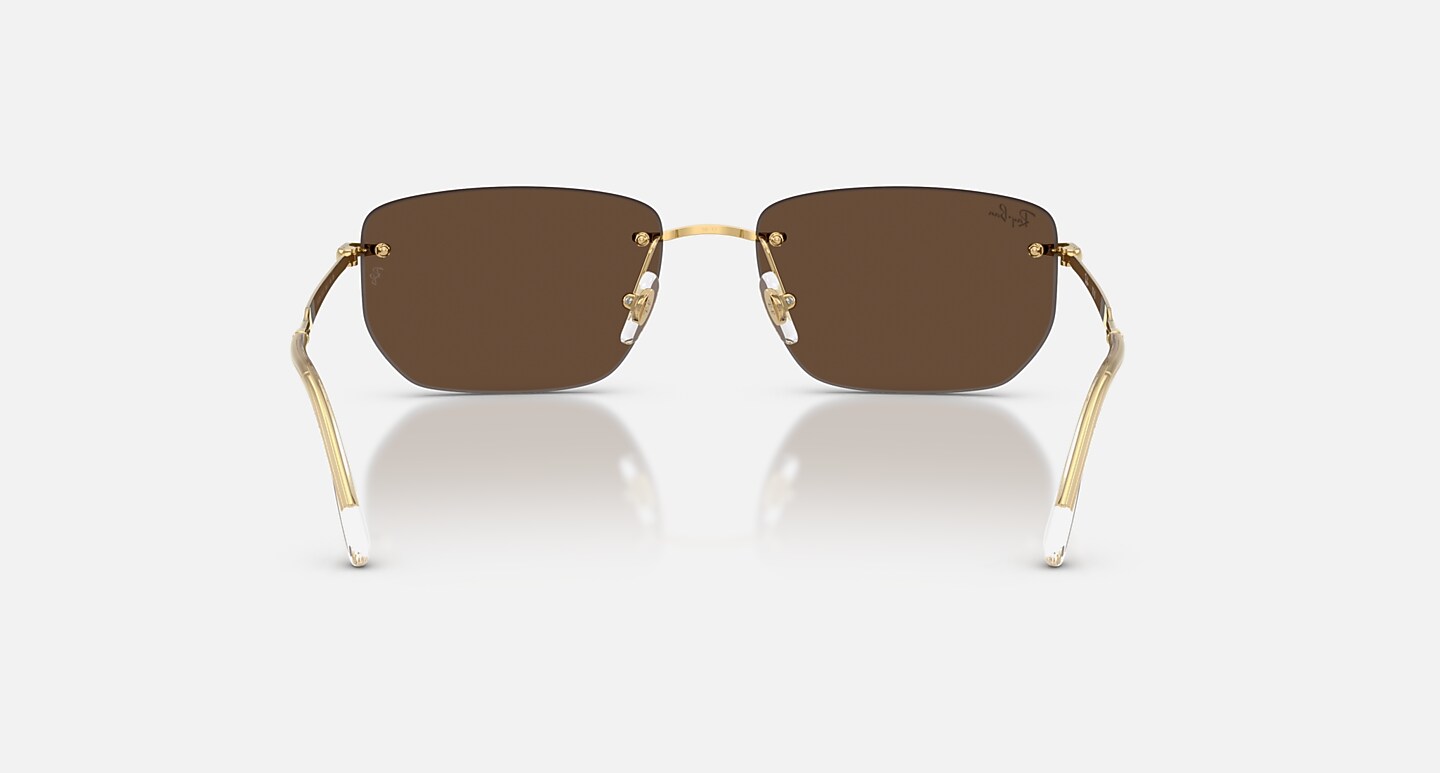 Ray-Ban Sunglasses Unisex Rb3768 - Arista Gold Frame Brown Lenses 56-17