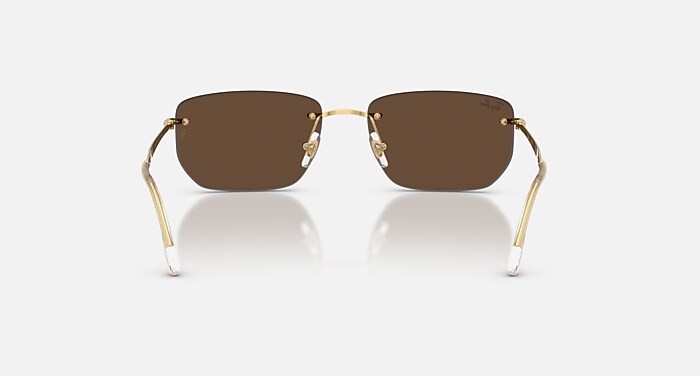 Ray-Ban Sunglasses Unisex Rb3768 - Arista Gold Frame Brown Lenses 56-17