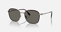 Ray-Ban Sunglasses Unisex Rb3720 - Black Frame Grey Lenses 55-20 Polarized