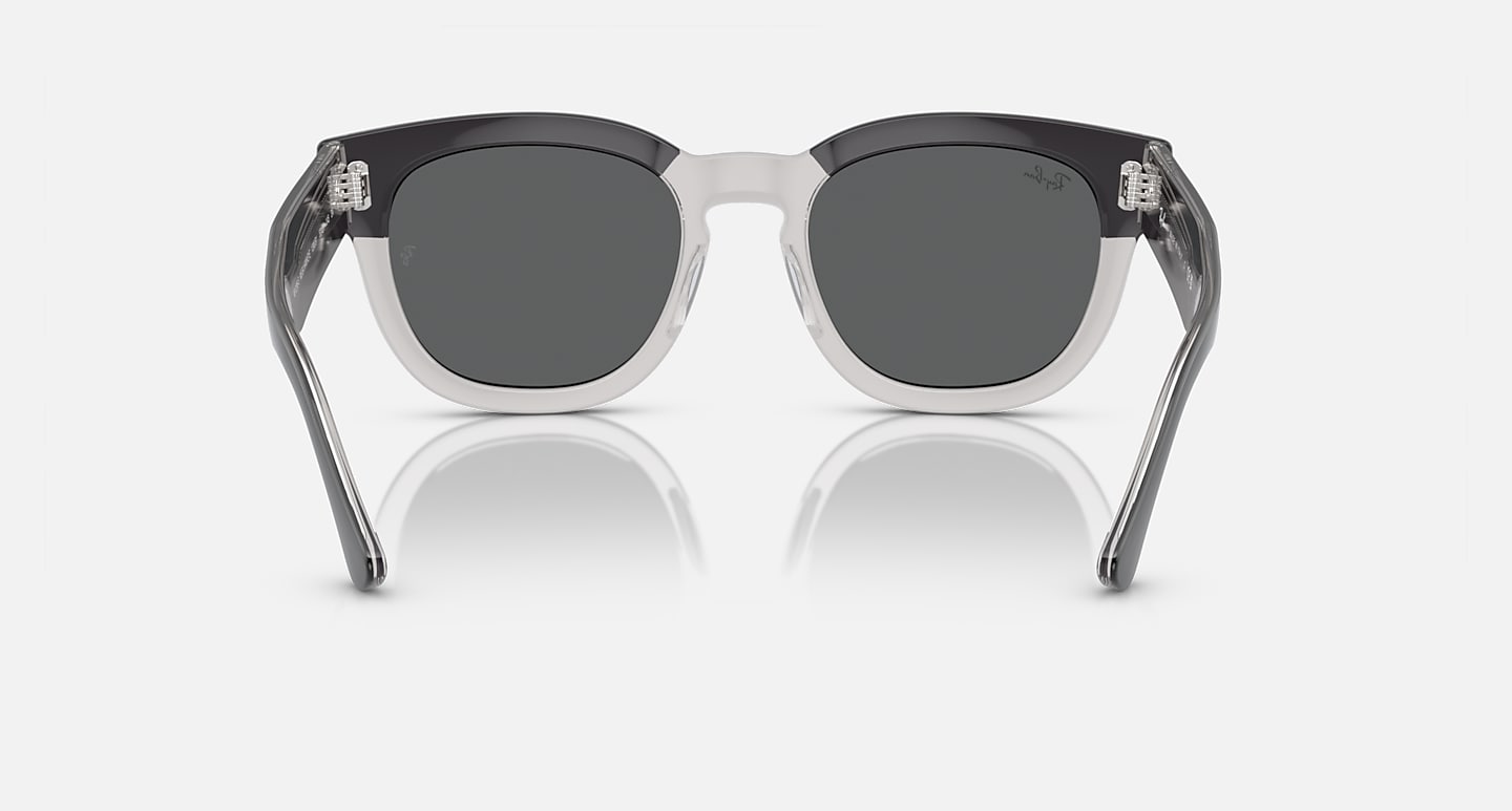 Ray-Ban Sunglasses Unisex Mega Hawkeye - Dark Grey On Transparent Grey Frame Grey Lenses 53-21