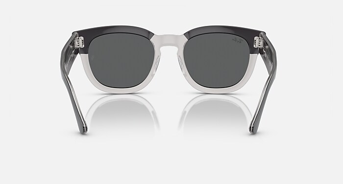 Ray-Ban Sunglasses Unisex Mega Hawkeye - Dark Grey On Transparent Grey Frame Grey Lenses 53-21