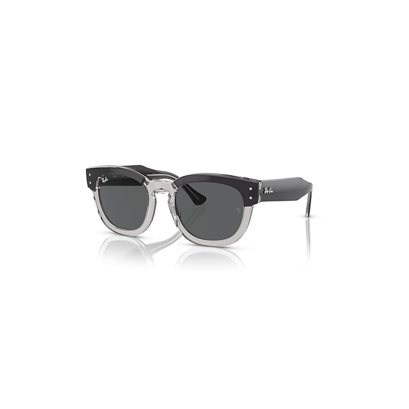 Ray-Ban Sunglasses Unisex Mega Hawkeye - Dark Grey On Transparent Grey Frame Grey Lenses 53-21