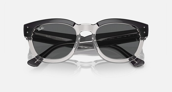 Ray-Ban Sunglasses Unisex Mega Hawkeye - Dark Grey On Transparent Grey Frame Grey Lenses 53-21