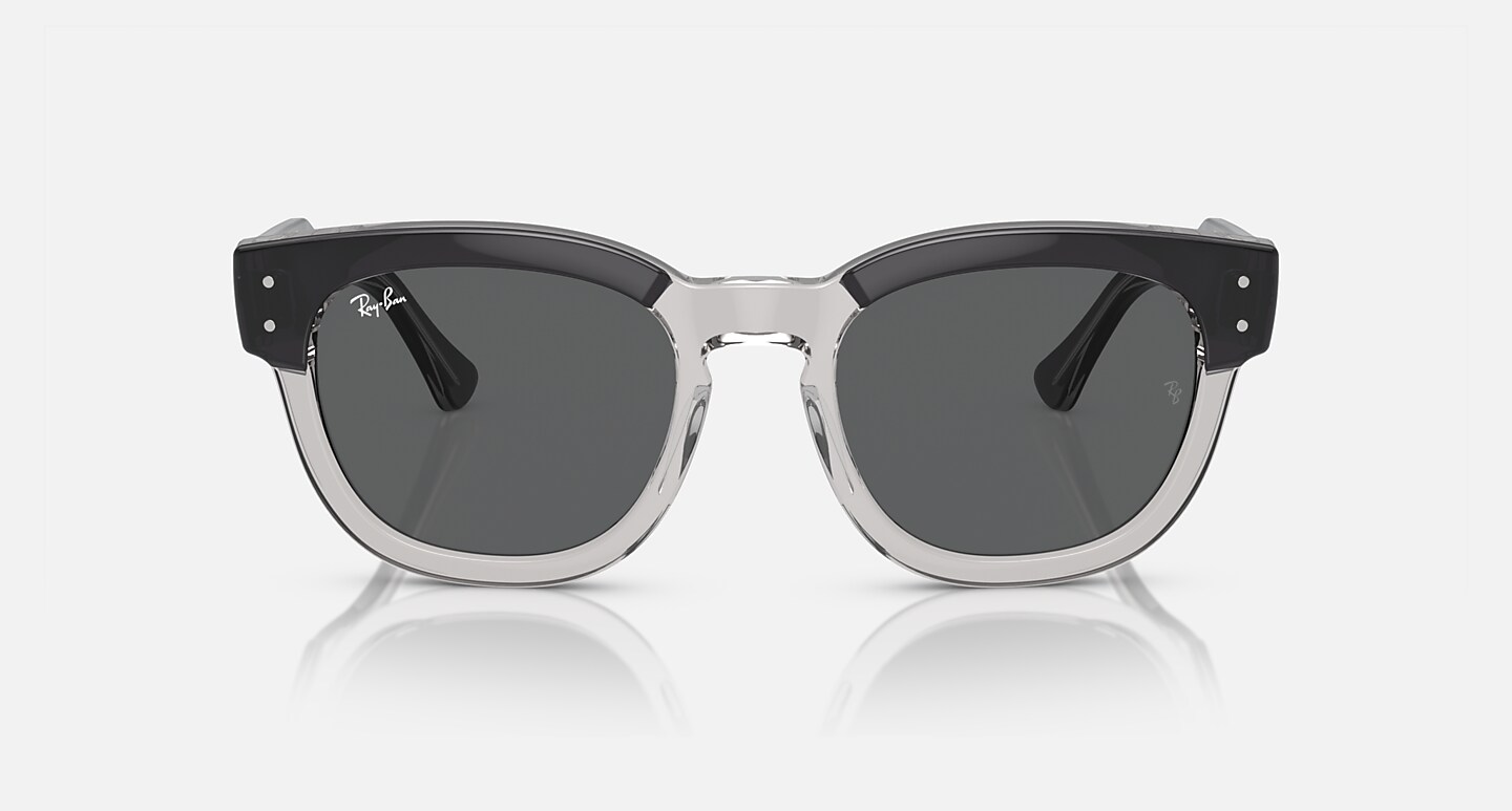Ray-Ban Sunglasses Unisex Mega Hawkeye - Dark Grey On Transparent Grey Frame Grey Lenses 53-21