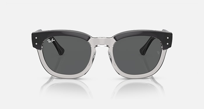Ray-Ban Sunglasses Unisex Mega Hawkeye - Dark Grey On Transparent Grey Frame Grey Lenses 53-21