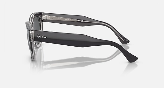 Ray-Ban Sunglasses Unisex Mega Hawkeye - Dark Grey On Transparent Grey Frame Grey Lenses 53-21
