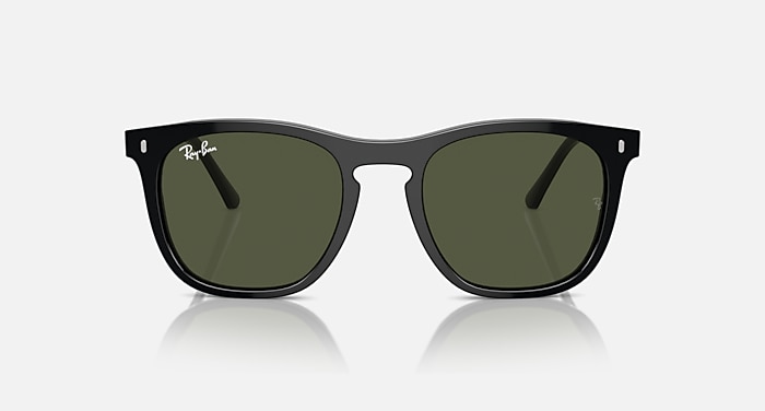 Ray-Ban Sunglasses Unisex Rb2210 - Transparent Light Brown Frame Green Lenses 53-21