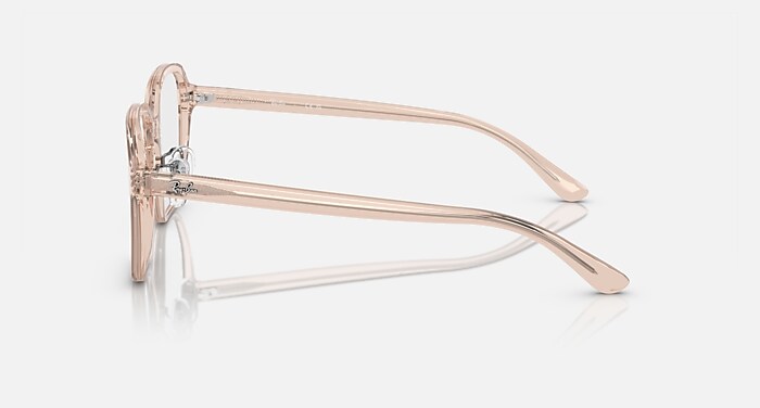 Ray-Ban クリアベージュ ラウンドサングラス レイバン公式ストア】 Ray-Ban® RB5424D OPTICS メガネ | 透明