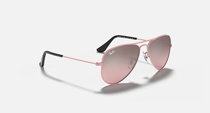 レイバン公式ストア】 Ray-Ban® AVIATOR KIDS サングラス | ピンク X 