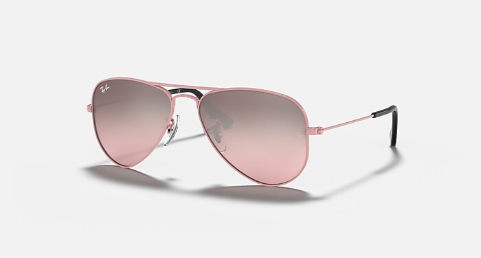 レイバン公式ストア】 Ray-Ban® AVIATOR KIDS サングラス | ピンク X 