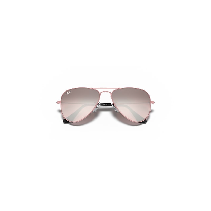 Ray-Ban Aviator Kids Sunglasses Pink Frame Pink Lenses 50-13