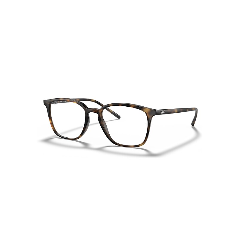 Ray-Ban Eyeglasses Unisex Rb7185 - Tortoise Frame Clear Lenses Polarized 52-18