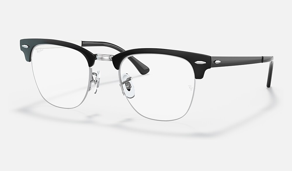 Ray-Ban シルバー フレーム サングラス レイバン公式ストア】 Ray-Ban® CLUBMASTER METAL OPTICS メガネ