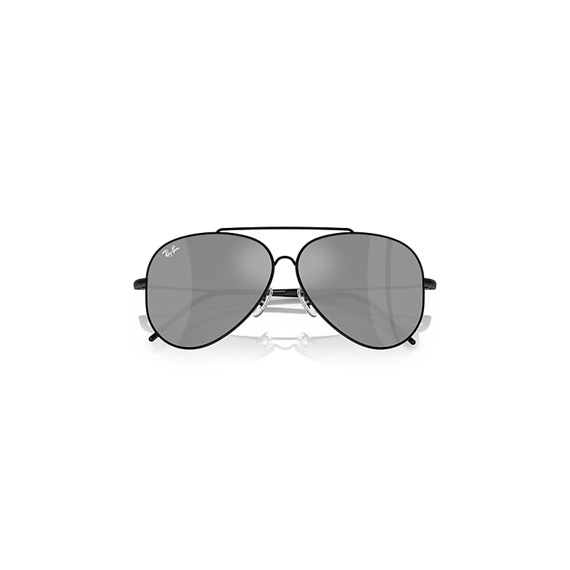 Ray-Ban Aviator Reverse サングラス AVIATOR REVERSE Sunglasses in Black and Silver - RBR0101S | Ray