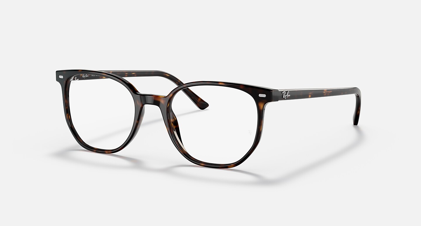 Ray-Ban Eyeglasses Unisex Elliot Optics Prescription - Black Frame Clear Lenses 50-19 Polarized