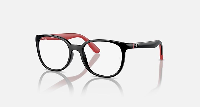 RB1631 OPTICS KIDS BIO-BASED Eyeglasses with Black On Red Frame