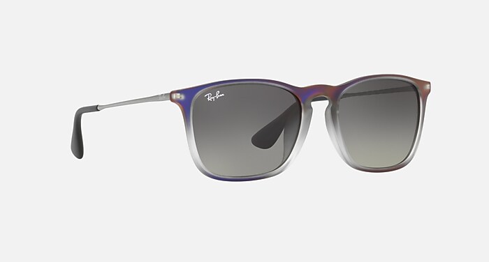 小物 Ray-Ban RB4187F CHRIS Ray-Ban Chris M (54 - 18) with Grey lenses and Blue frame