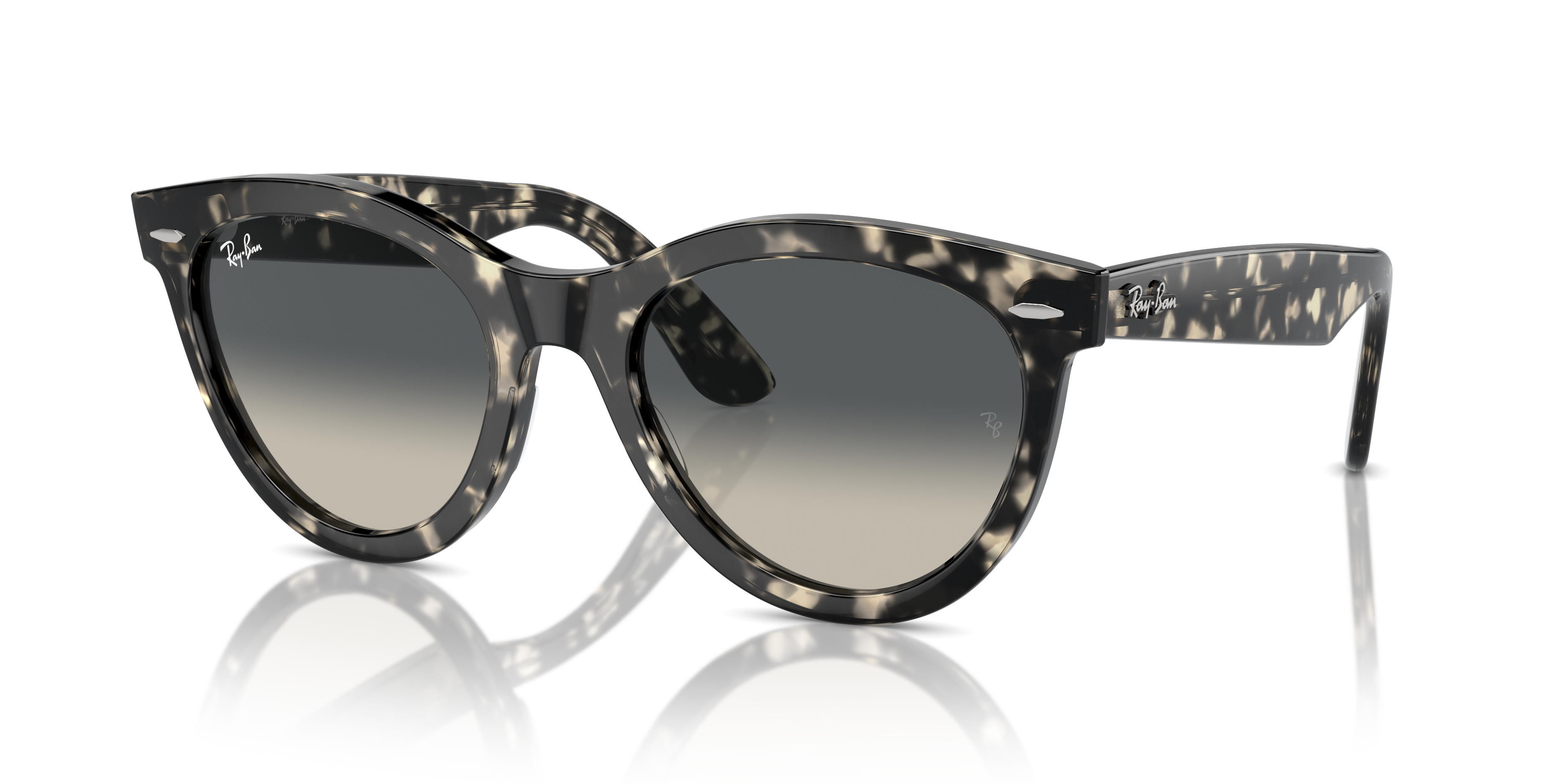WAYFARER WAY Polished Grey Havana Frame Grey Lenses 54-21