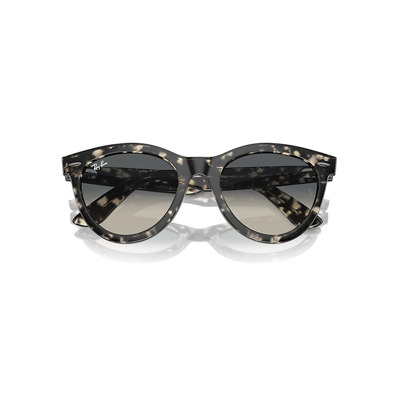 Ray-Ban Wayfarer Way Sunglasses Grey Havana Frame Grey Lenses 54-21