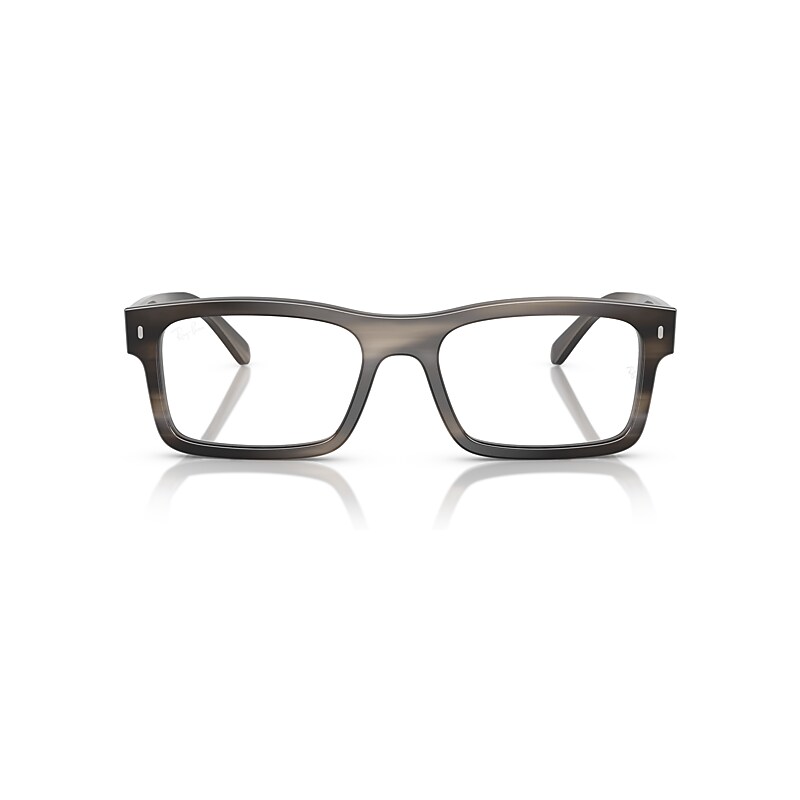 Ray Ban Rb5435 Optics Eyeglasses Havana Grey Frame Clear Lenses Polarized 56-19 In Havana Grey