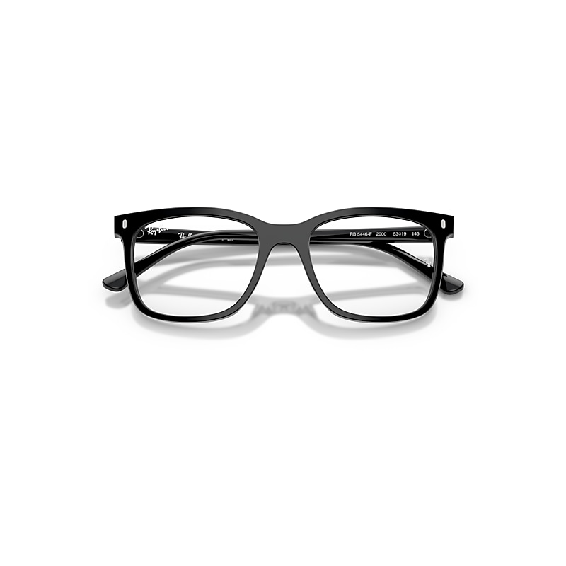 Ray Ban Rb5446 Optics Eyeglasses Black Frame Clear Lenses Polarized 51-19 In Black