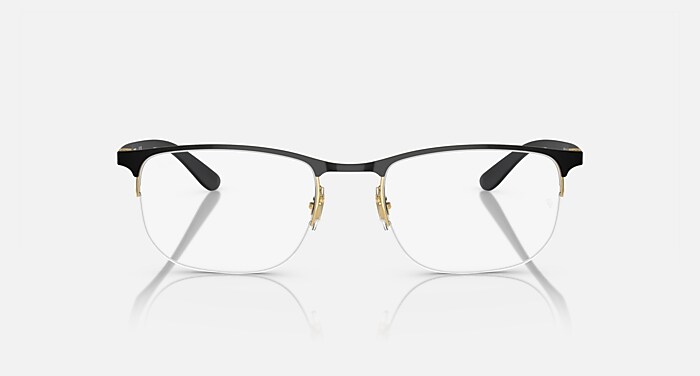 RB6513 OPTICS Eyeglasses with Black On Gold Frame - RB6513