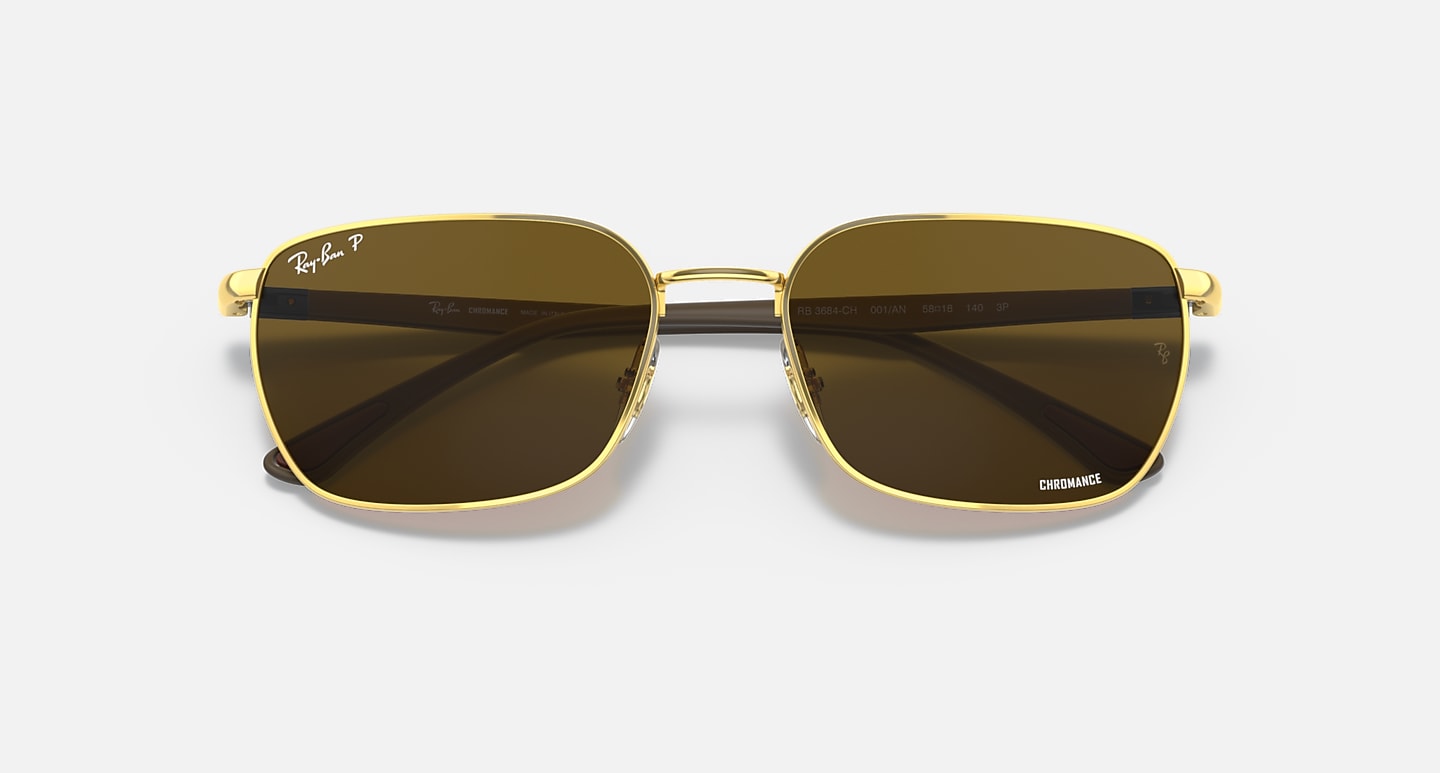 Ray-Ban Sunglasses Rb3684ch Chromance Brown Frame Brown Lenses