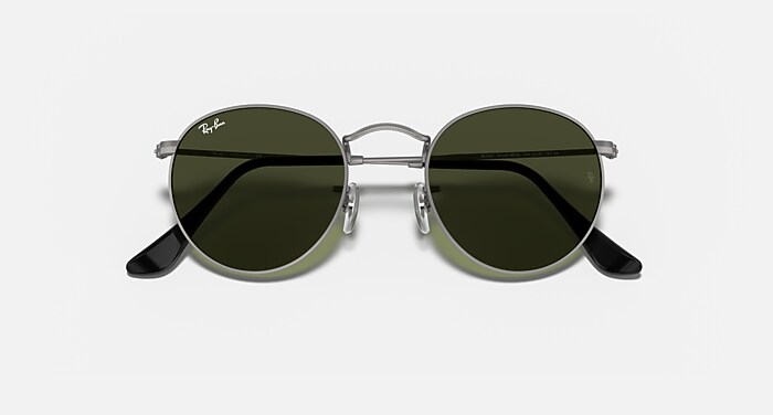 ROUND METAL Sunglasses in Gunmetal and G-15 Green - RB3447  display picture 1