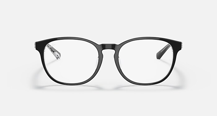 Ray様 RB5373D Eyeglasses with Black On Transparent Frame - RB5373D