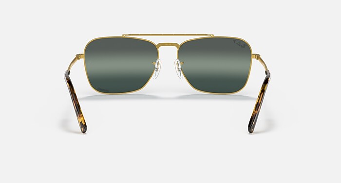 NEW CARAVAN Sunglasses in Gold and Silver/Blue - RB3636  display picture 1