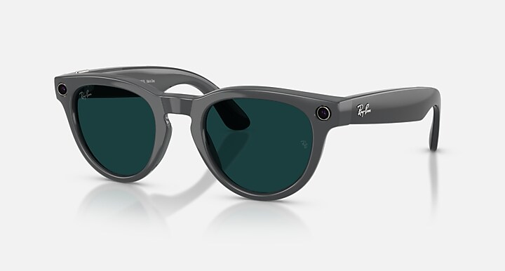 Ray-Ban Meta AI Glasses Asteroid Grey Frame Green Lenses
