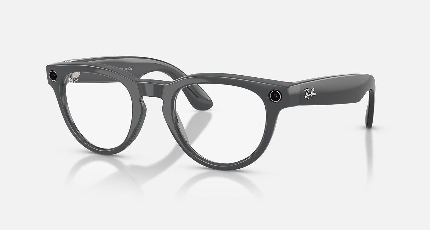 Ray-Ban Meta AI Glasses Asteroid Grey Frame Green Lenses