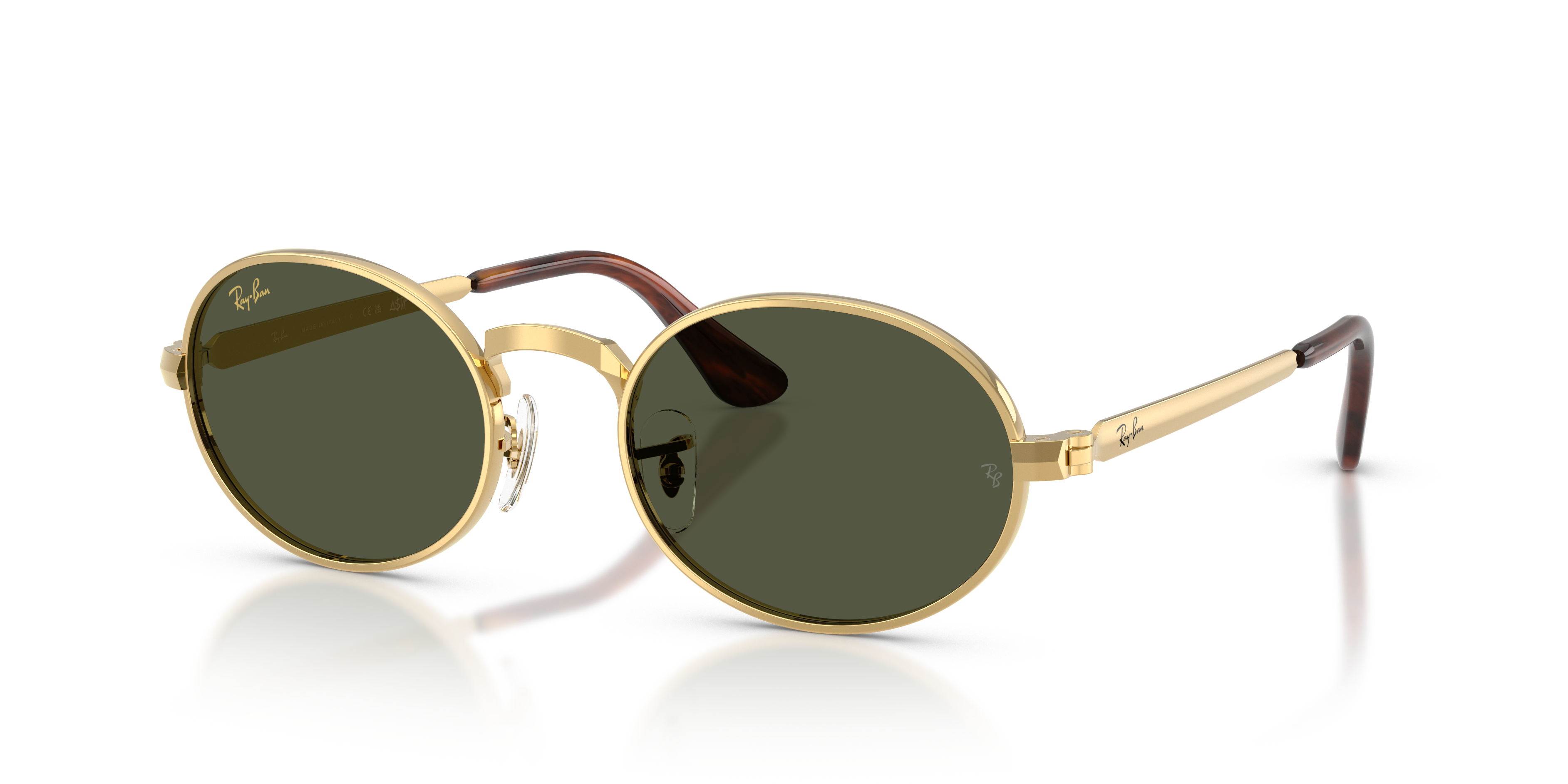 RB3931 BY A$AP ROCKY Polished Arista Gold Frame Green Lenses 54-21