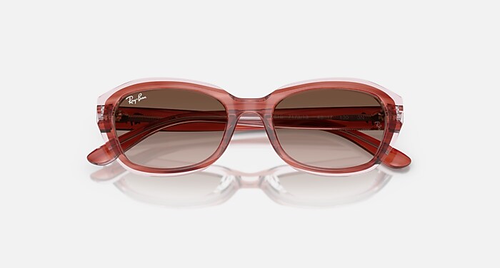 エリザベートピンク系横長スワッグ Rose Pink Sunglasses by RainbowOPTX — Rainbow OPTX™