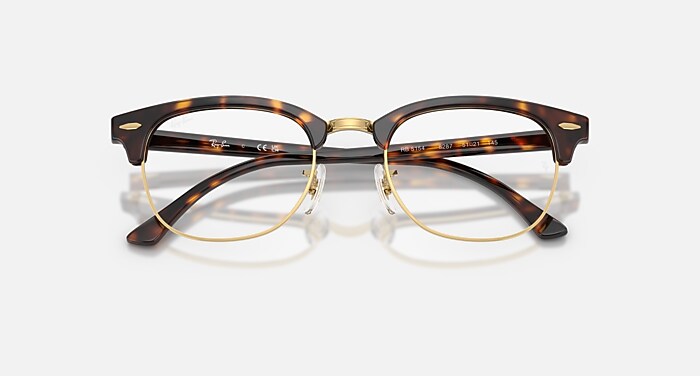 レイバン公式ストア】 Ray-Ban® CLUBMASTER OPTICS メガネ | ハバナ
