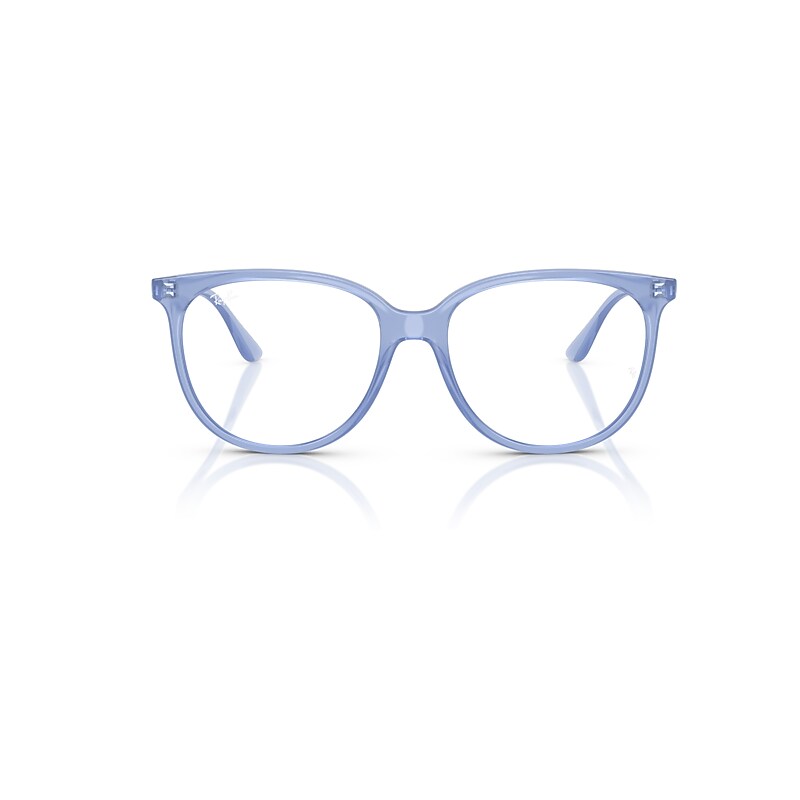 Ray Ban Rb4378v Optics Eyeglasses Opal Light Blue Frame Clear Lenses Polarized 54-16 In Opal Light Blue