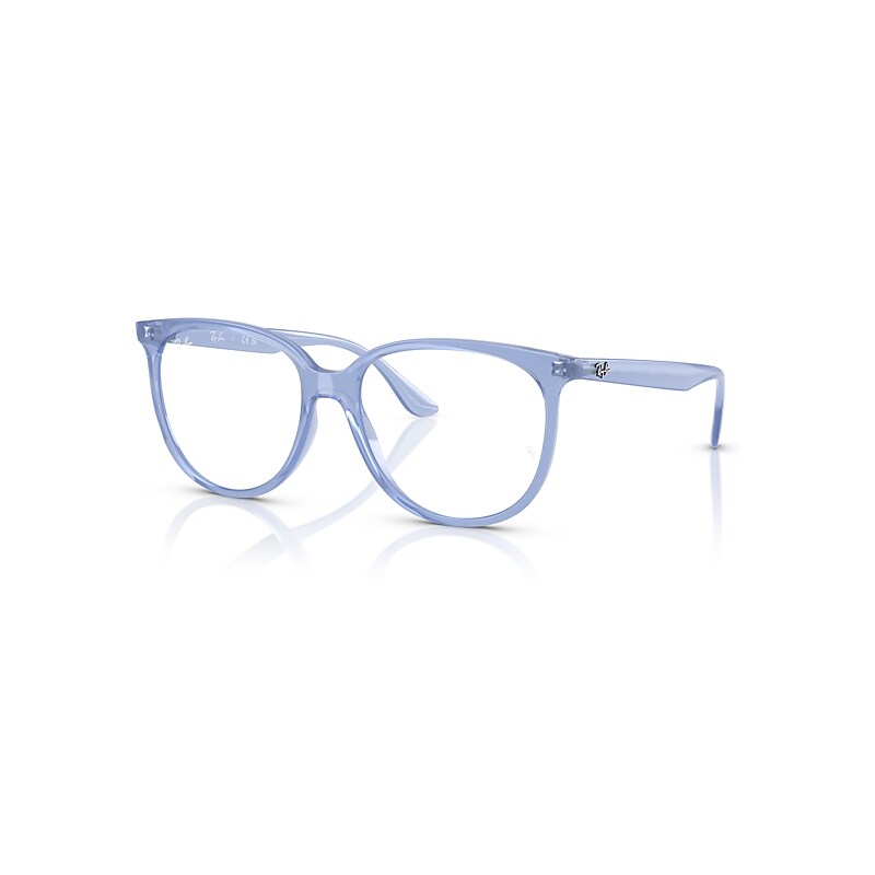 Ray-Ban Eyeglasses Woman Rb4378v Optics - Opal Light Blue Frame Clear Lenses Polarized 54-16