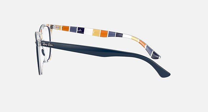 RB7151F HEXAGONAL OPTICS Eyeglasses with Dark Blue Frame - RB7151F